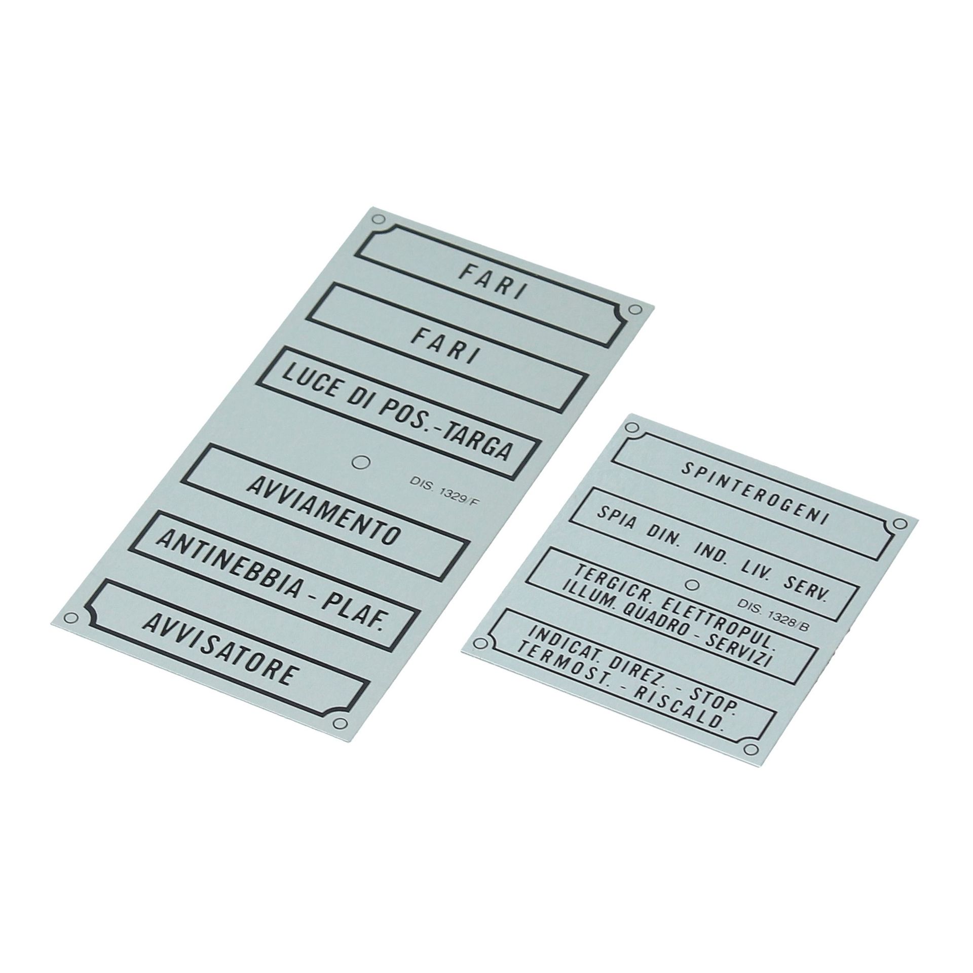 Fuse Cover Tags 250 PF