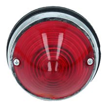 Tail Lights Chromed Steel Large Red 250