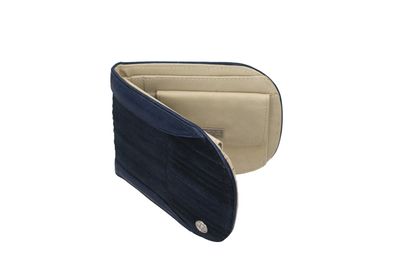 Wallets - Navy/Suede (W/ Coin Pocket)