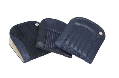 Wallets - Navy/Suede (W/ Coin Pocket)