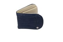 Wallets - Navy/Leather (W/ Coin Pocket)