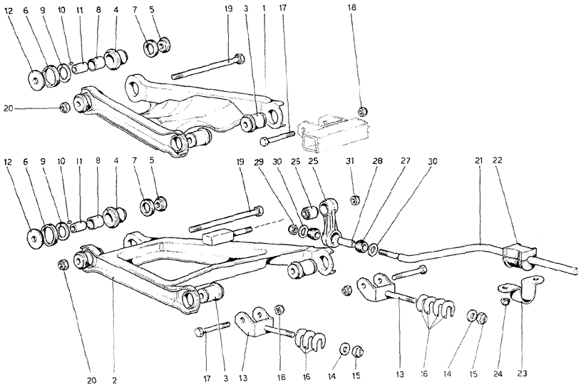 Schematic: Rear Suspension - Wishbones