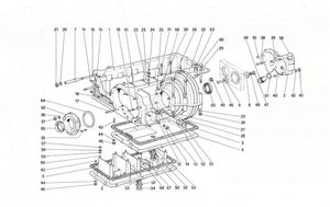 Gearbox - differential housing and oil sump