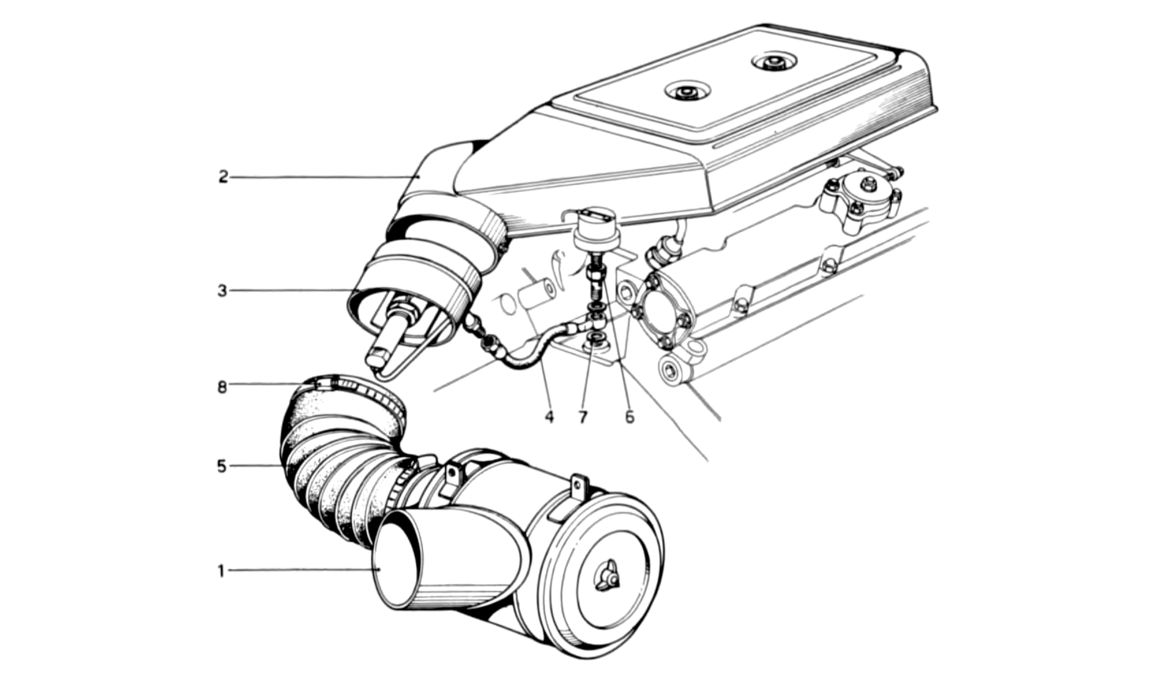 Schematic: Air Filter With Ant -Smog Device (Variants for USA Versions)