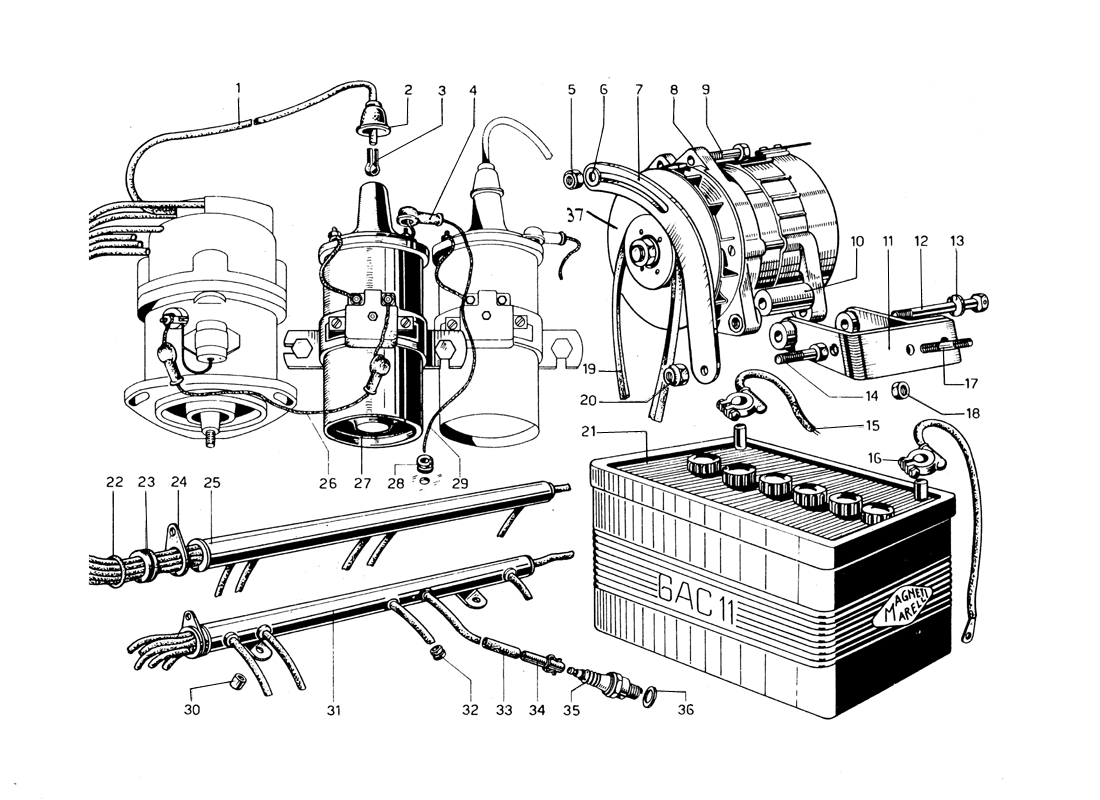 Schematic: Generator - Battery & Coils