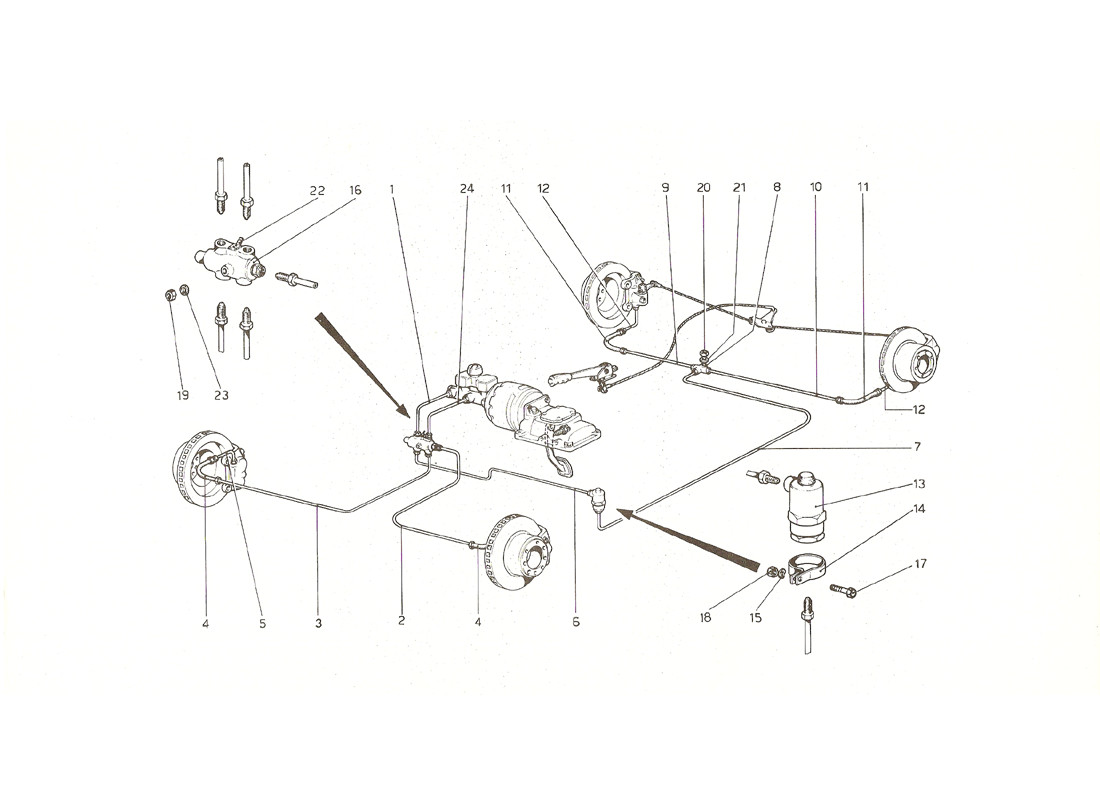 Schematic: Brake System (From No. 11506 Gs - 12… Gd-11994 Usa)