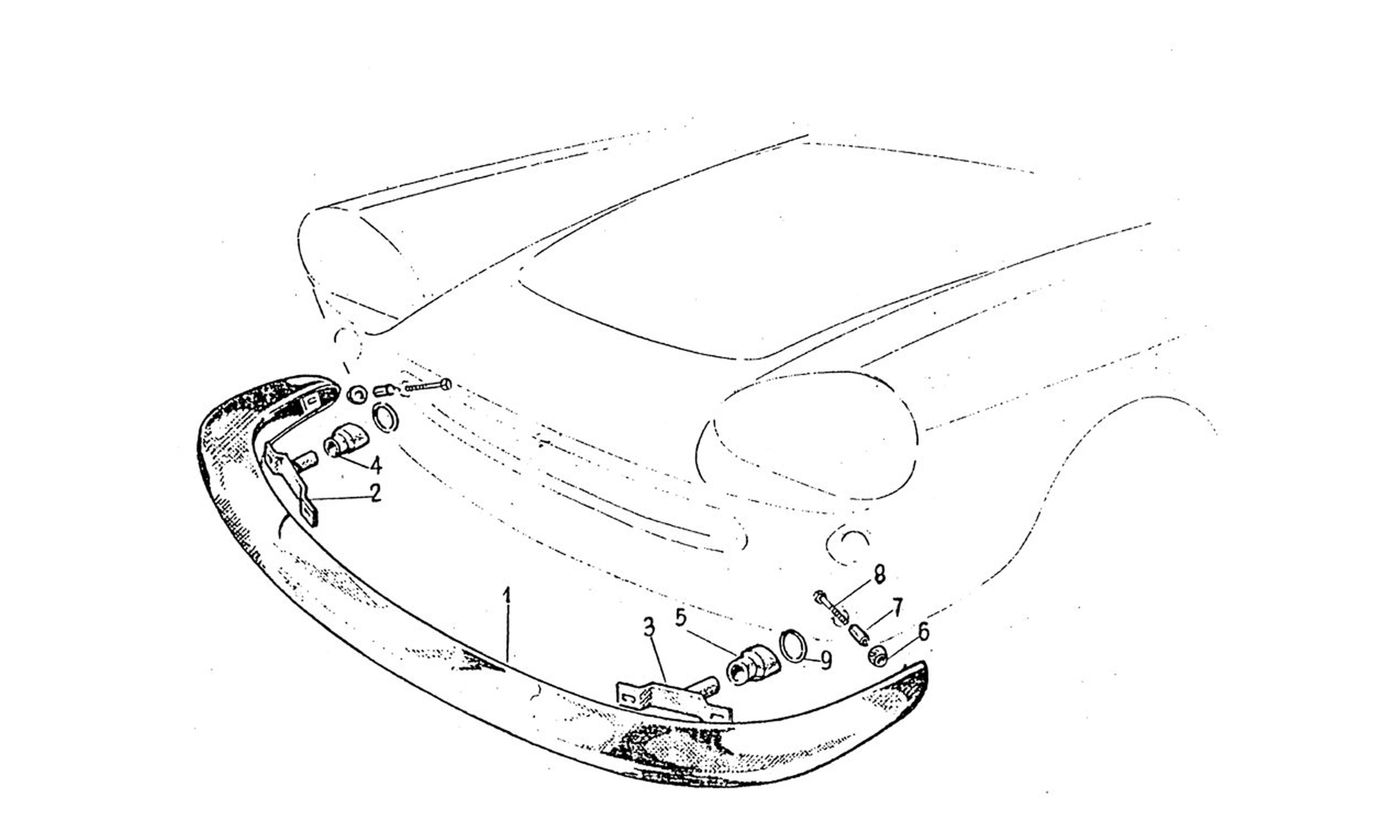 Schematic: Front Bumper Series 1 (Per G.S. F.V.N. 566 - Per G.D. F.V.N. 59)
