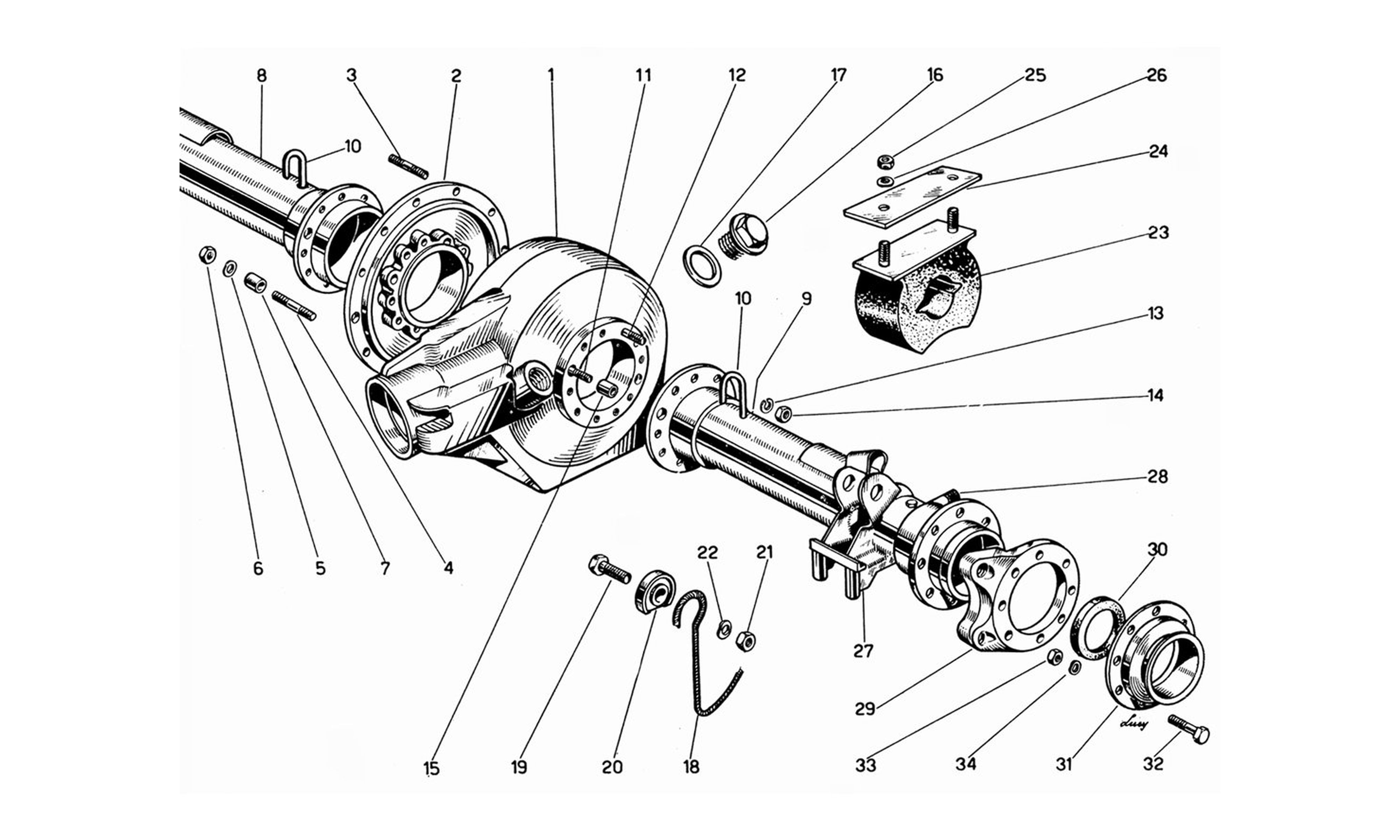 Schematic: Rear Axle