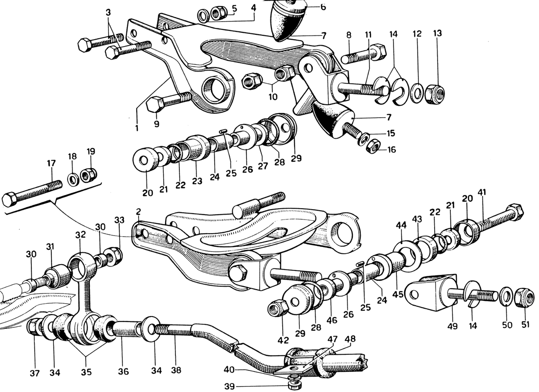 Schematic: Front Suspension - Wishbones