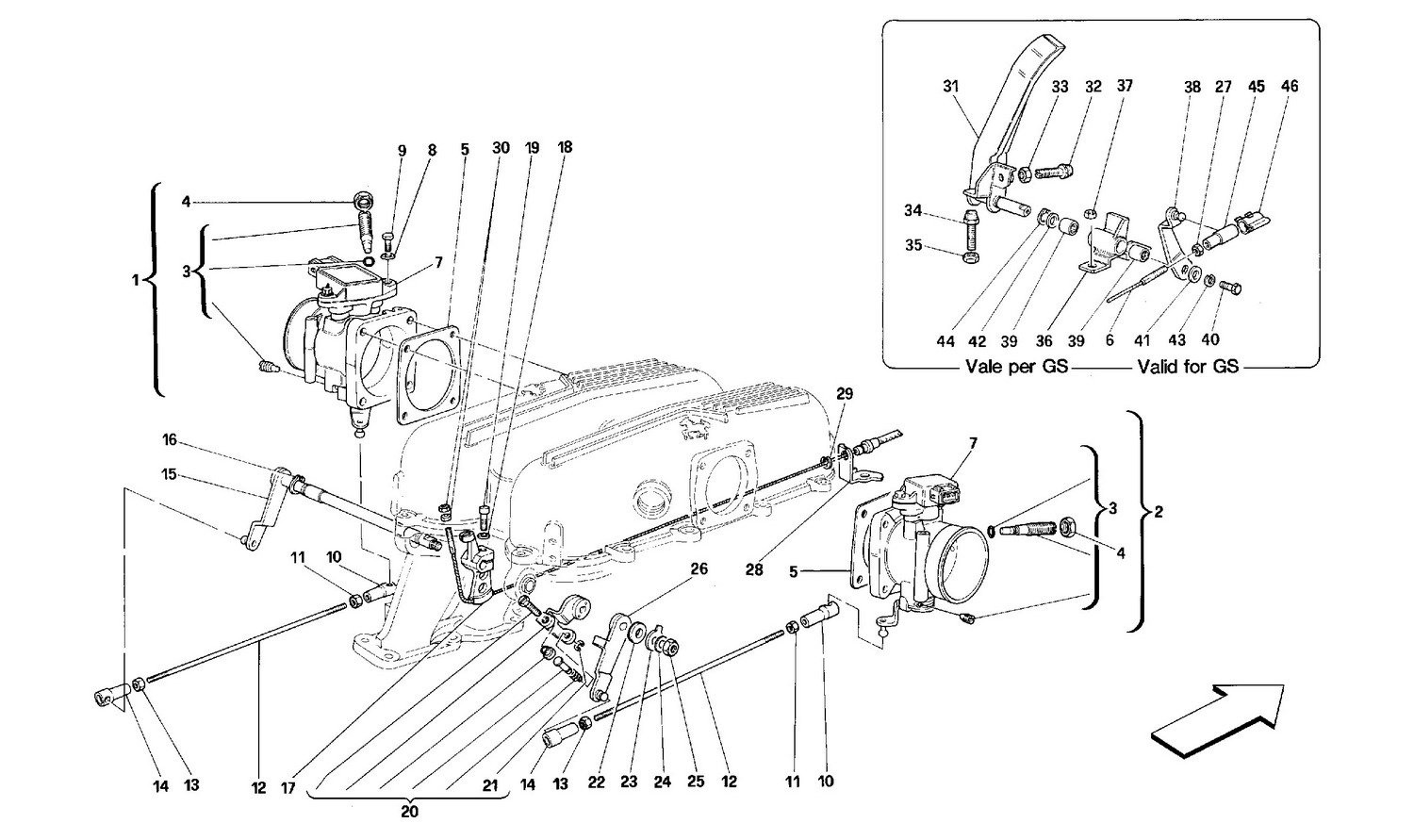 Schematic: Throttle Housing And Linkage
