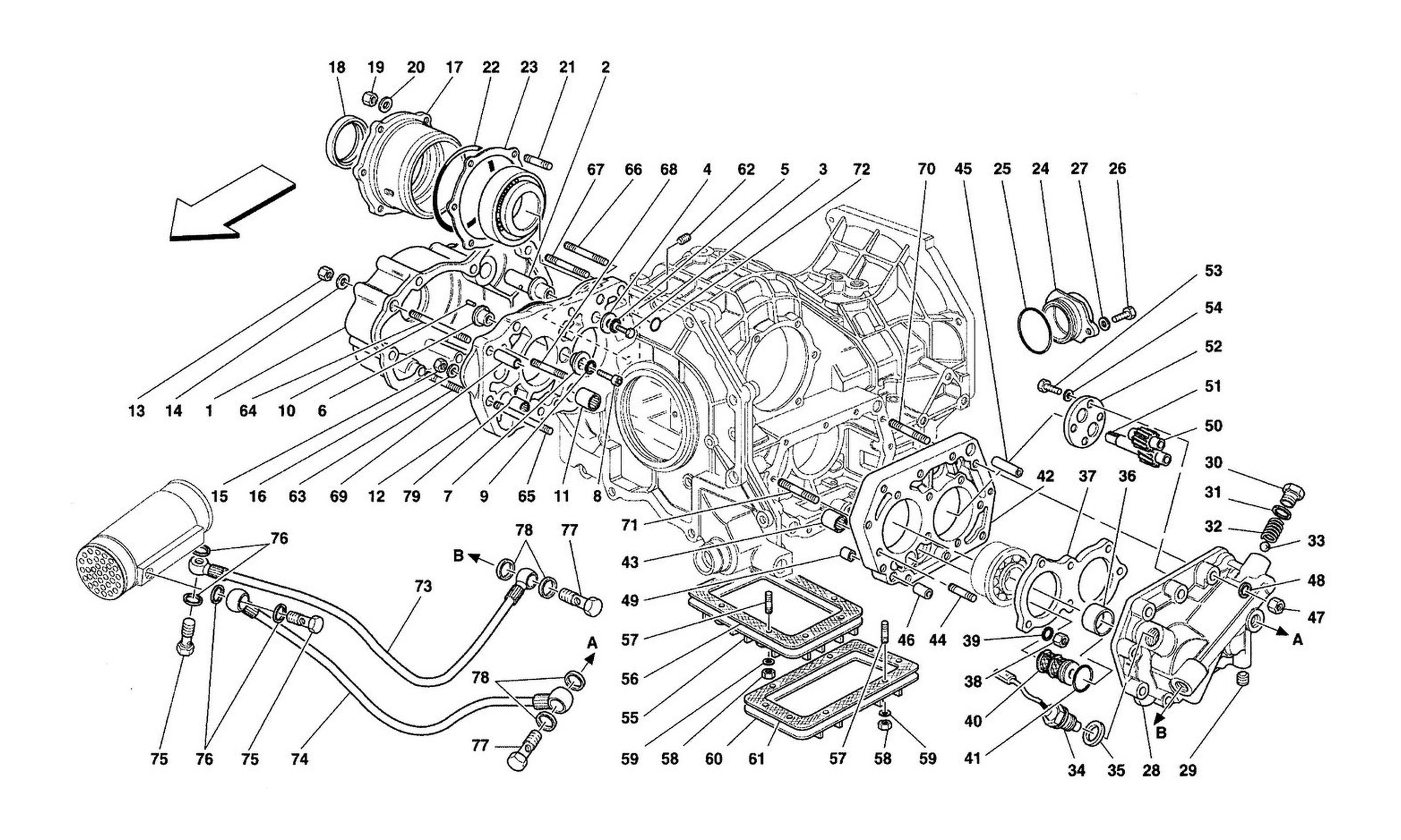 Schematic: Gearbox Covers And Lubrication
