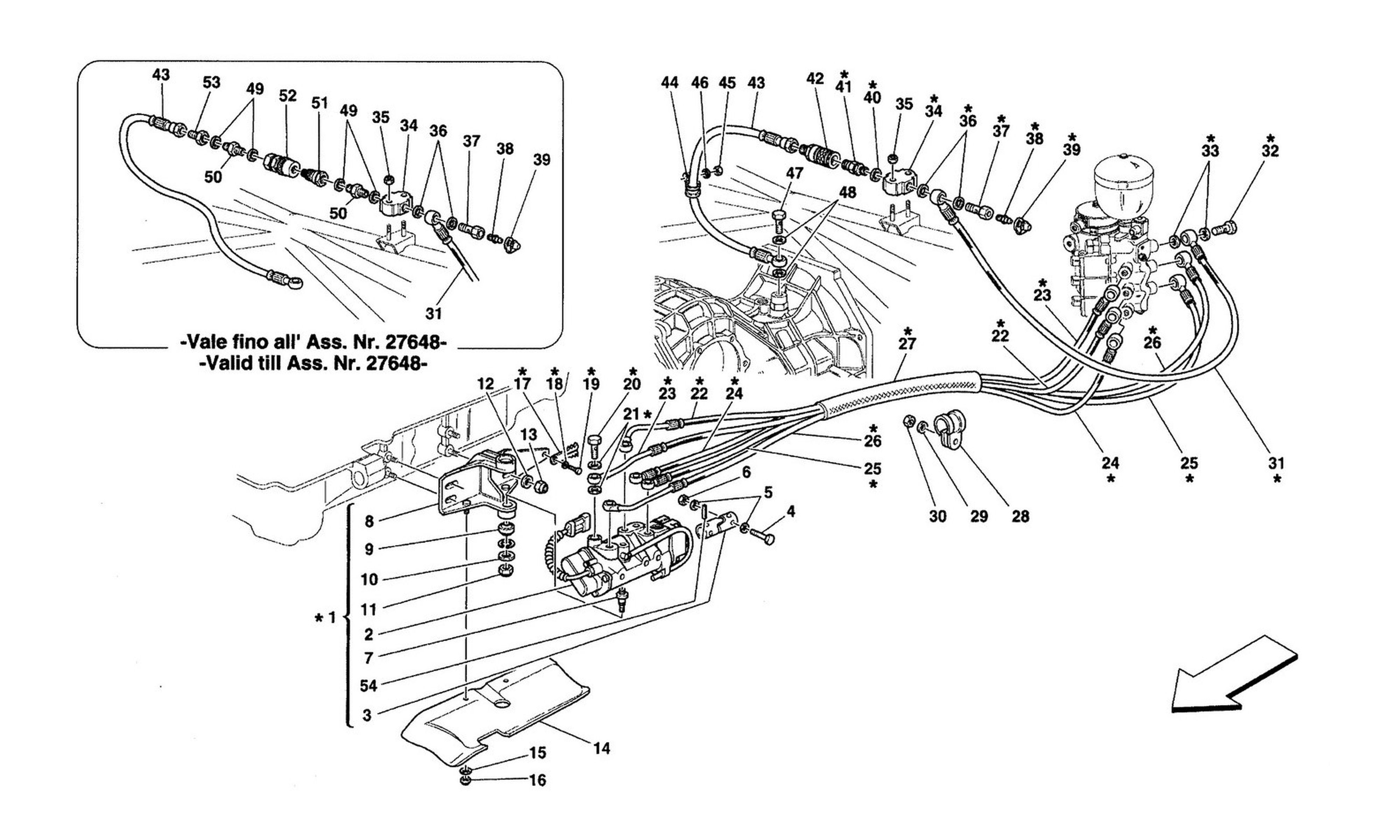 Schematic: F1 Clutch Hydraulic Control -Valid For 355 F1 Cars-