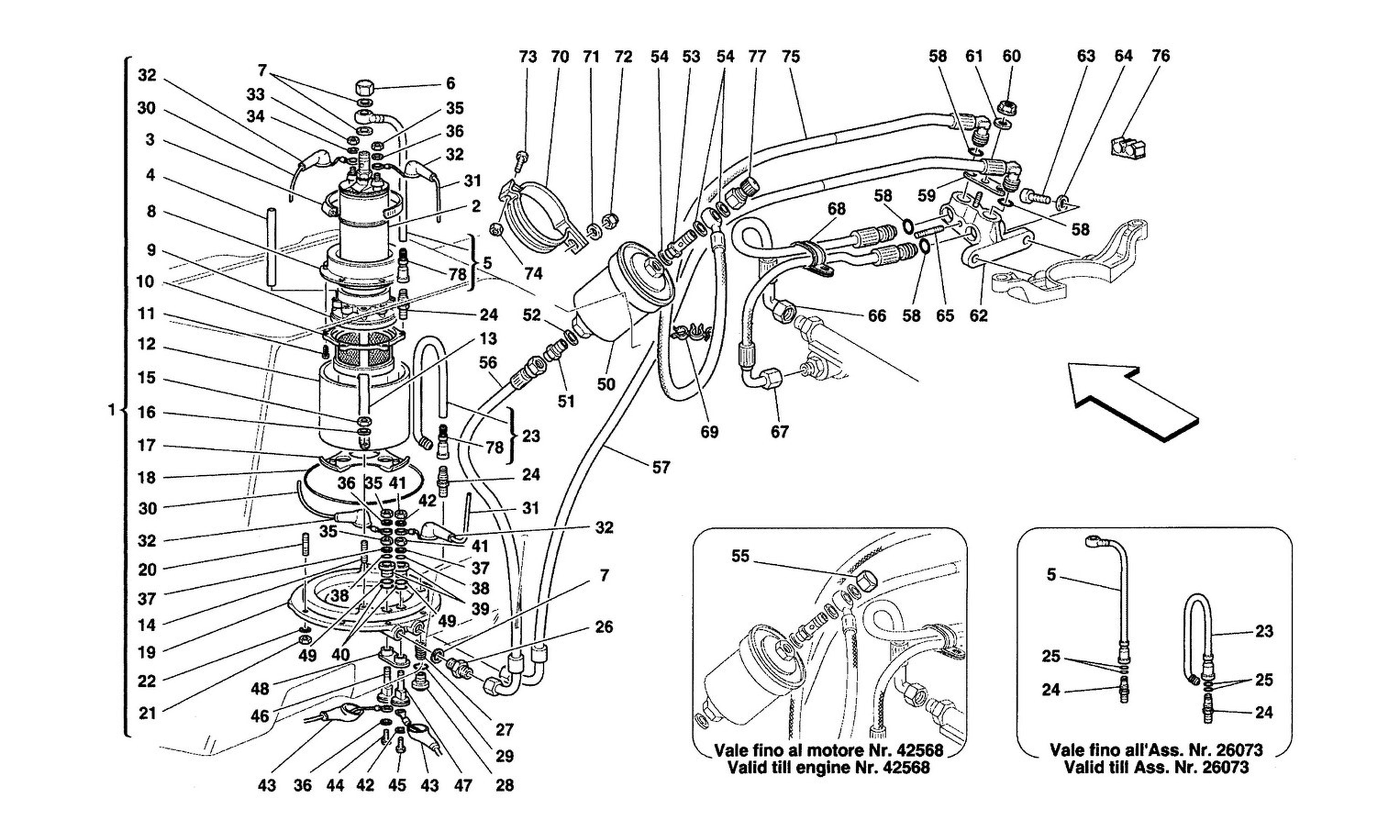 Schematic: Fuel Pump And Pipes