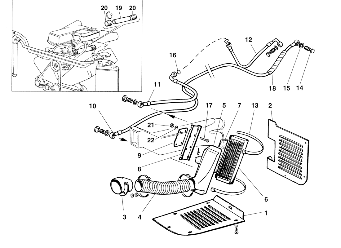 Schematic: Gearbox Oil Cooling System