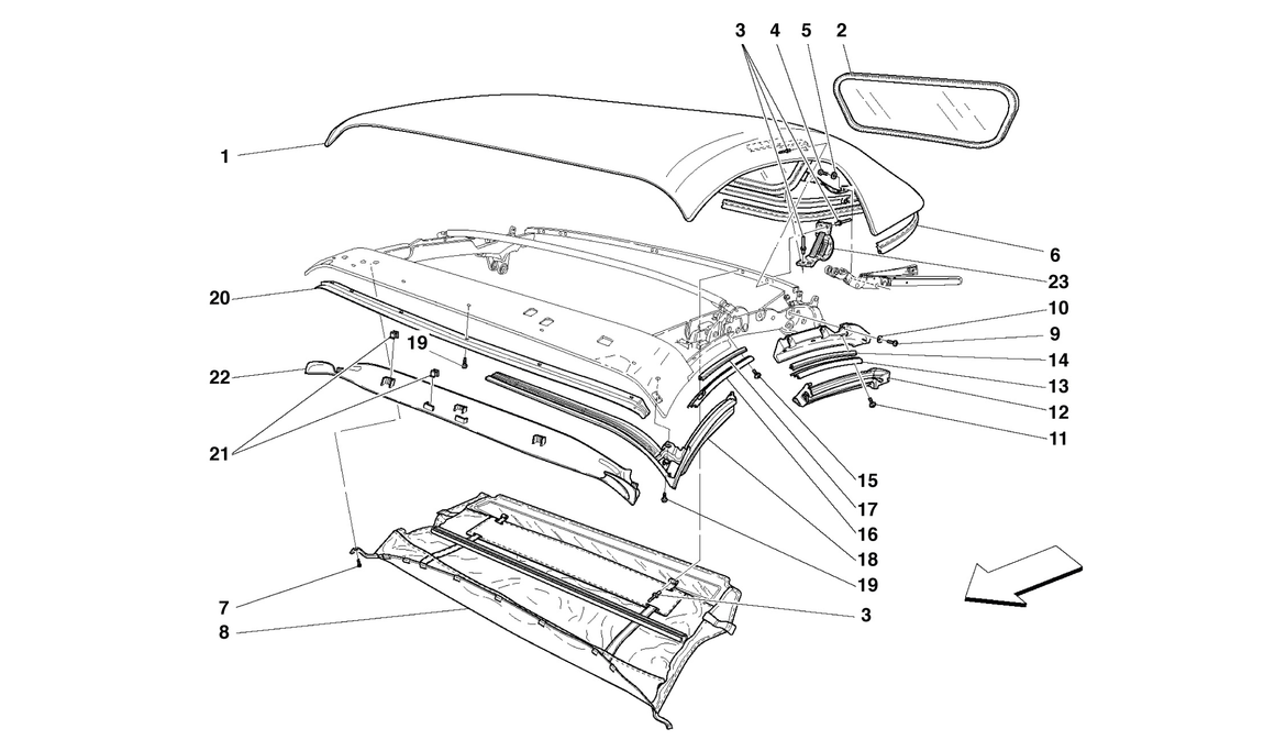 Schematic: Chassis - Gaskets - Mouldings