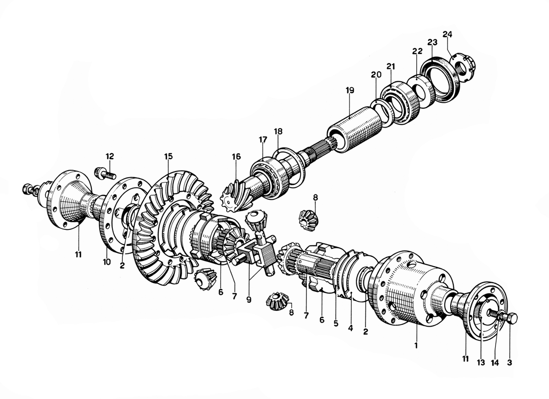Schematic: Differential - Pinion And Crown