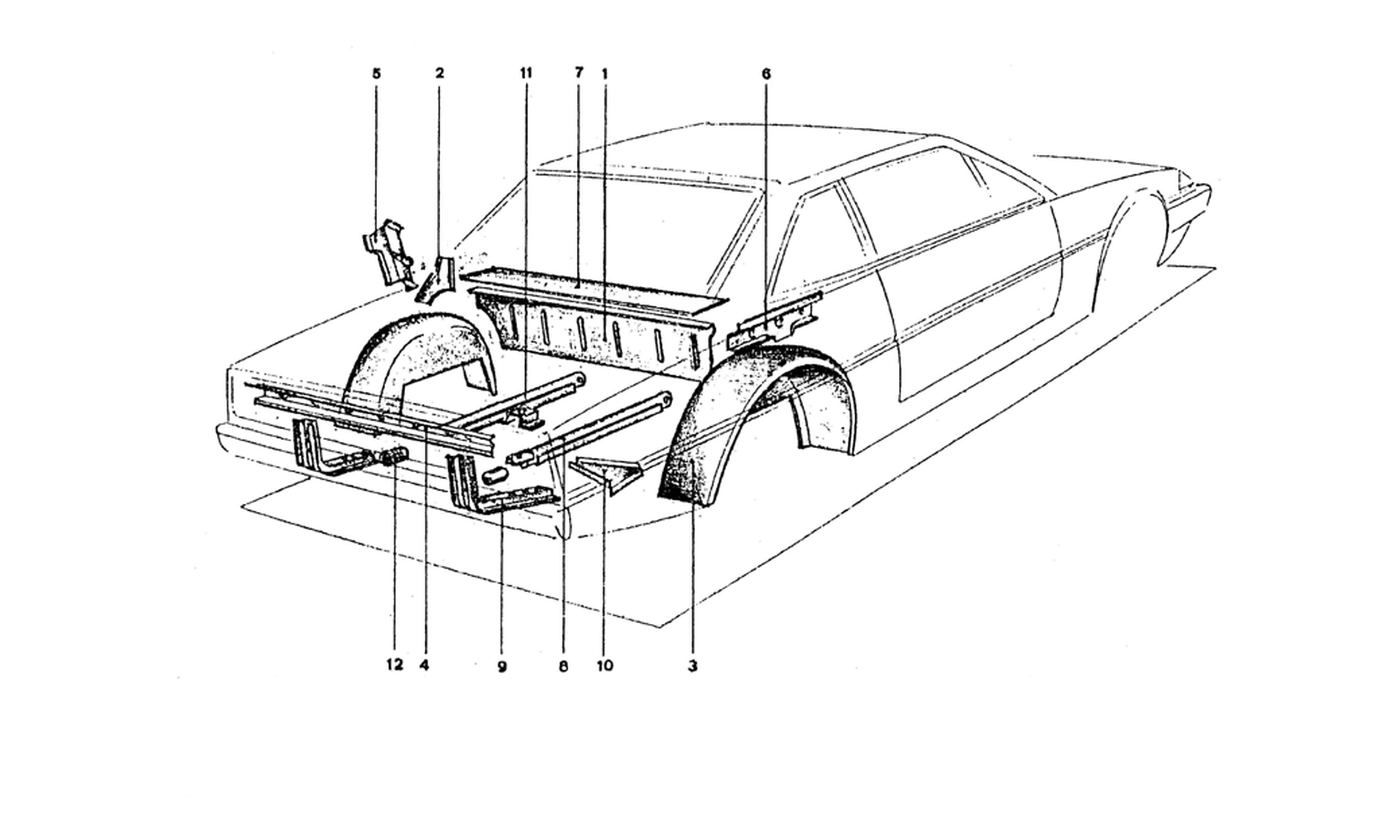 Schematic: Rear Frame Components