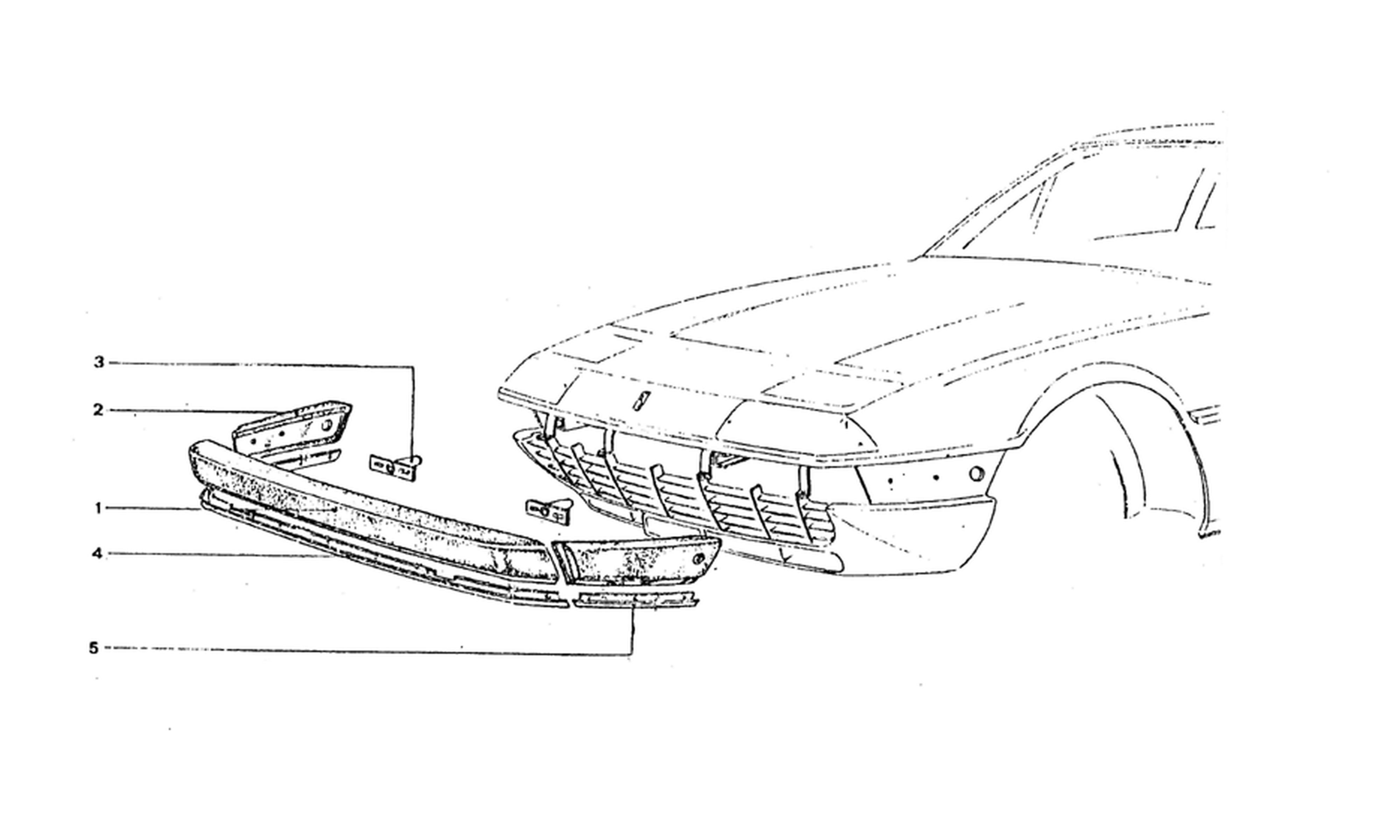 Schematic: Front Bumper Components