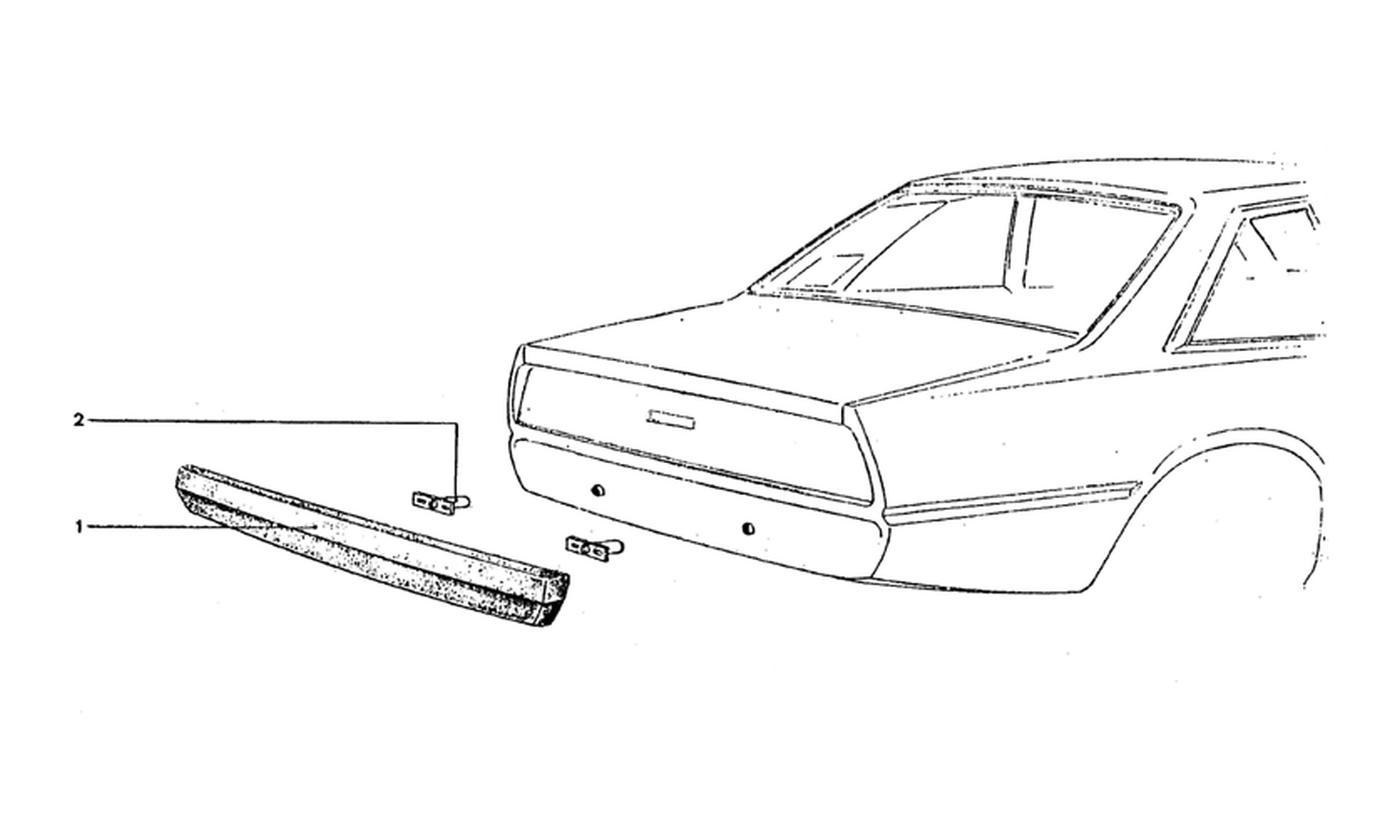 Schematic: Rear Bumper Components