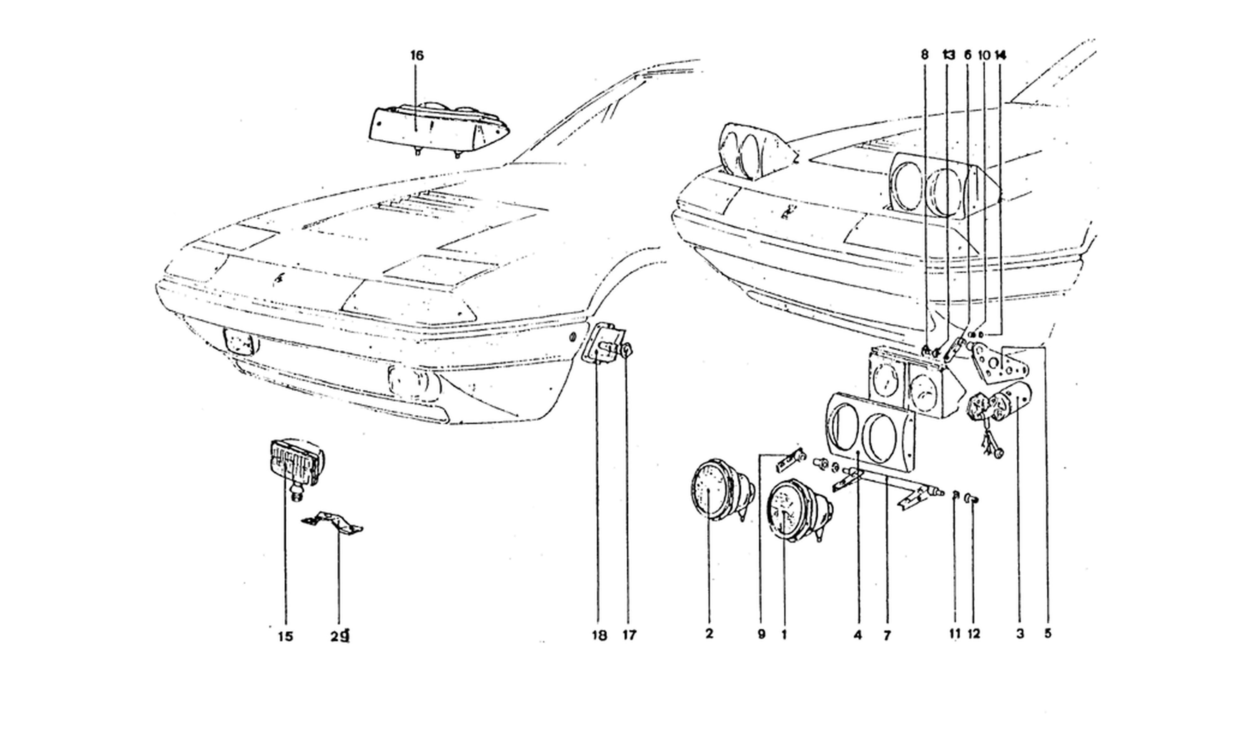 Schematic: Front Lights Components