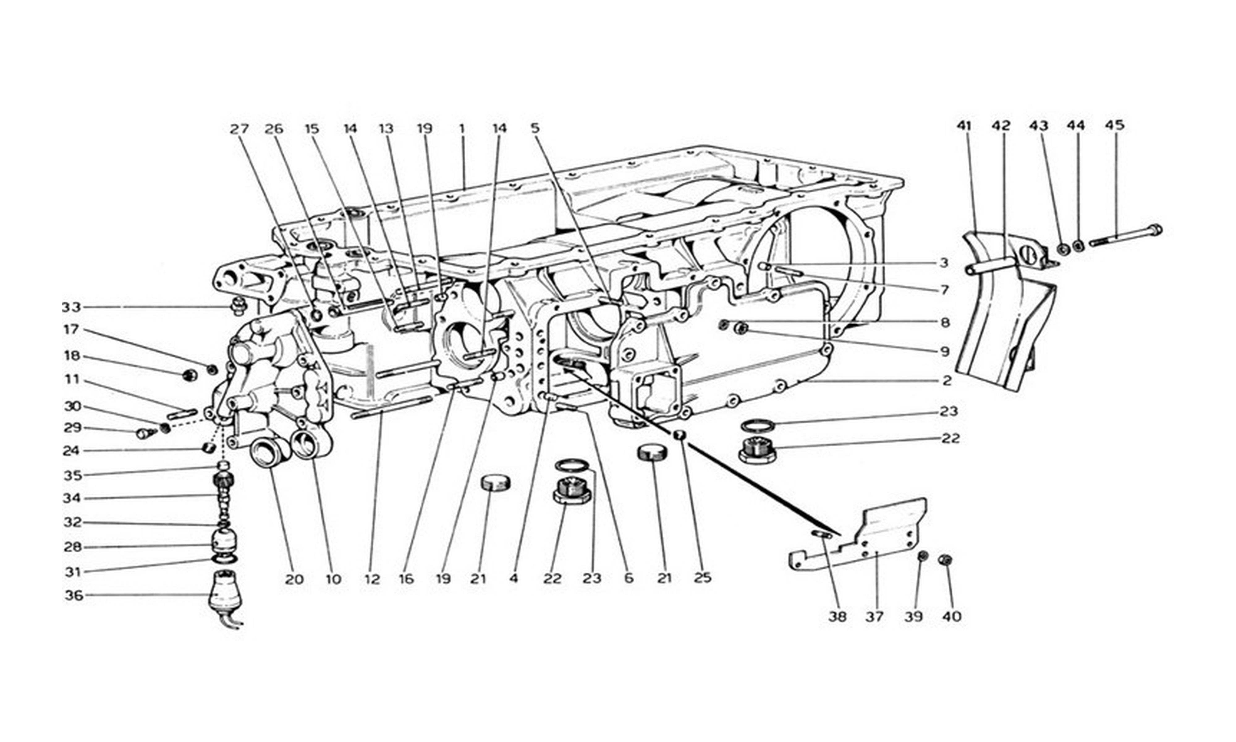 Schematic: Gearbox (From Car No. 17543)