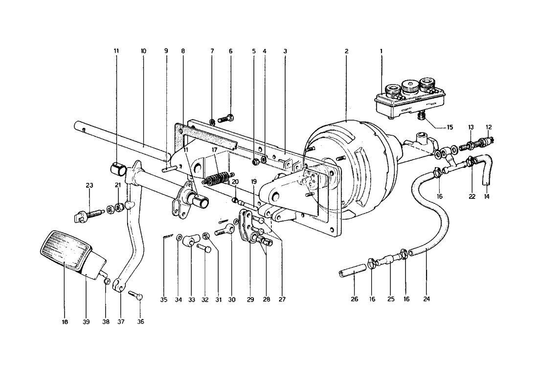 Schematic: Brakes Hydraulic Drive (400 Automatic - Variants For Rhd Version)