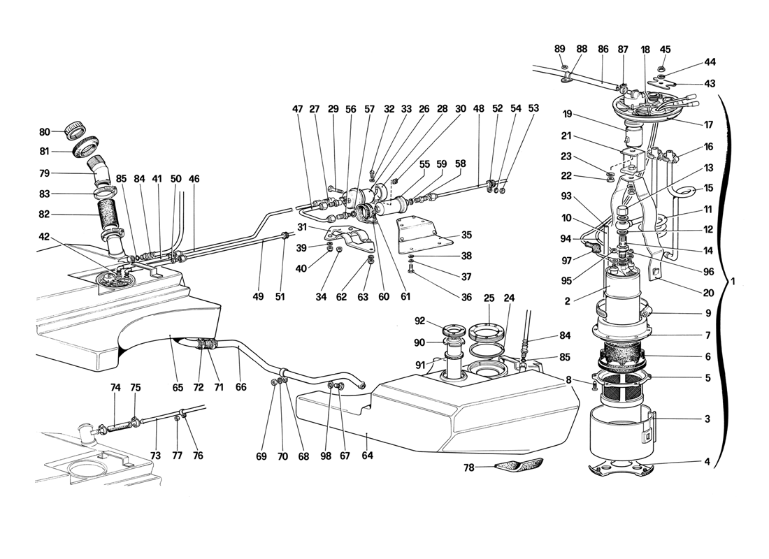Schematic: Fuel Tanks, Pumps, Lines