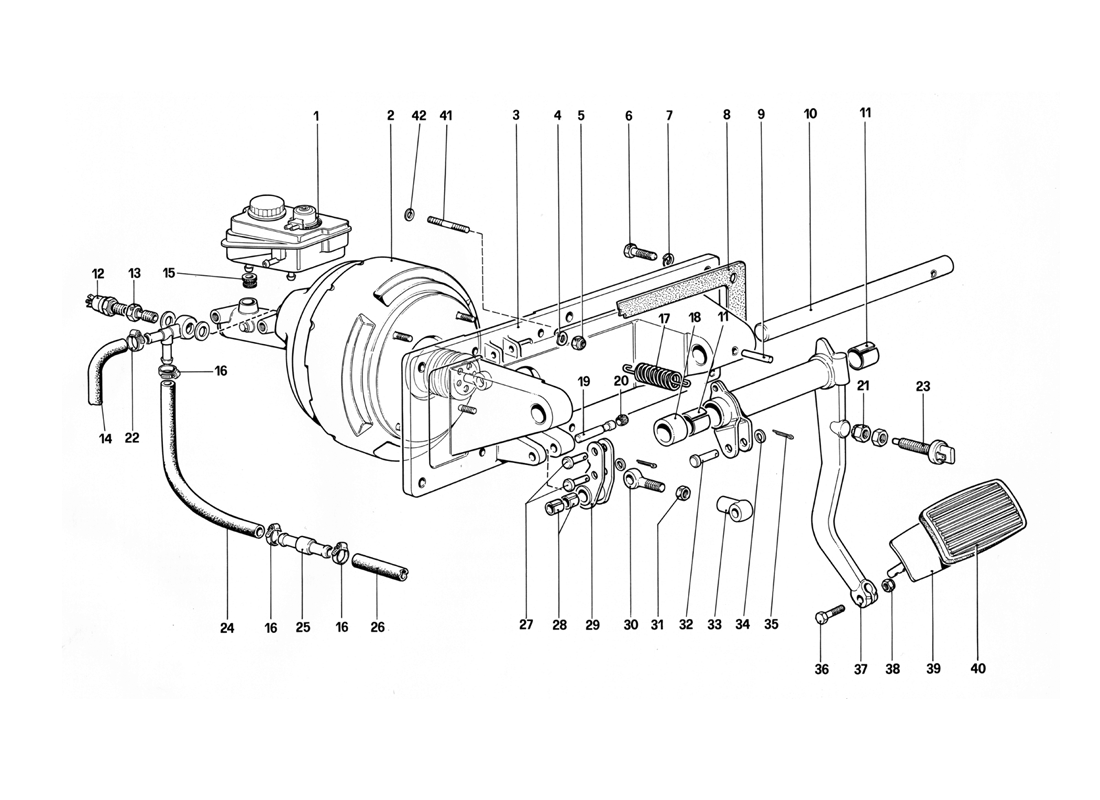 Schematic: Brakes Hydraulic Control - 412A Lhd