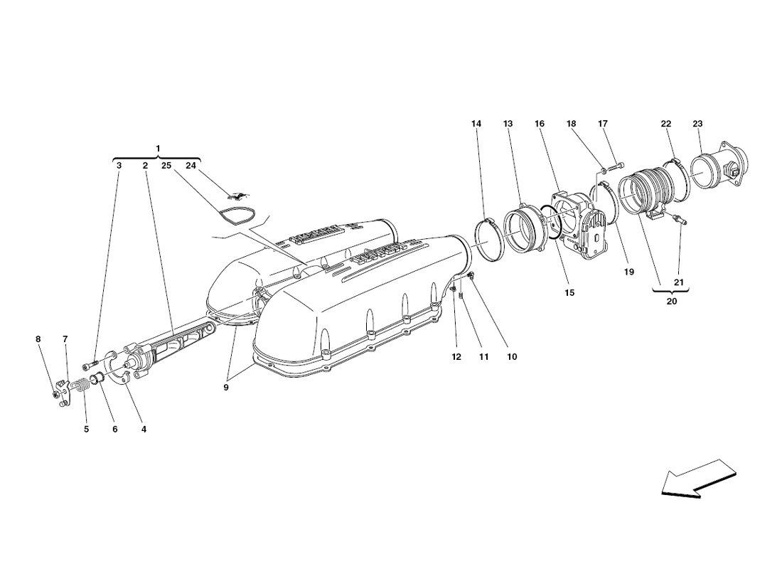 Schematic: Air Intake Manifold Cover