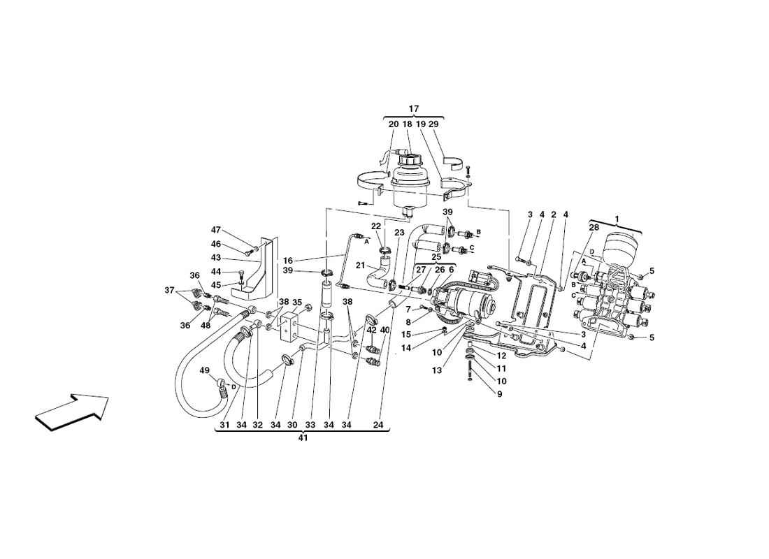 Schematic: Power Unit And Tank