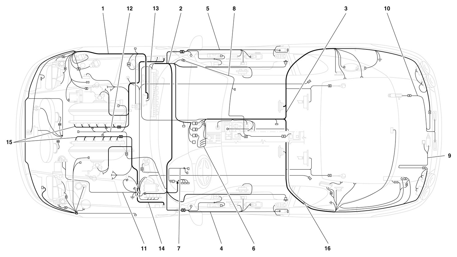 Schematic: Electrical System -Not For 456 Gta