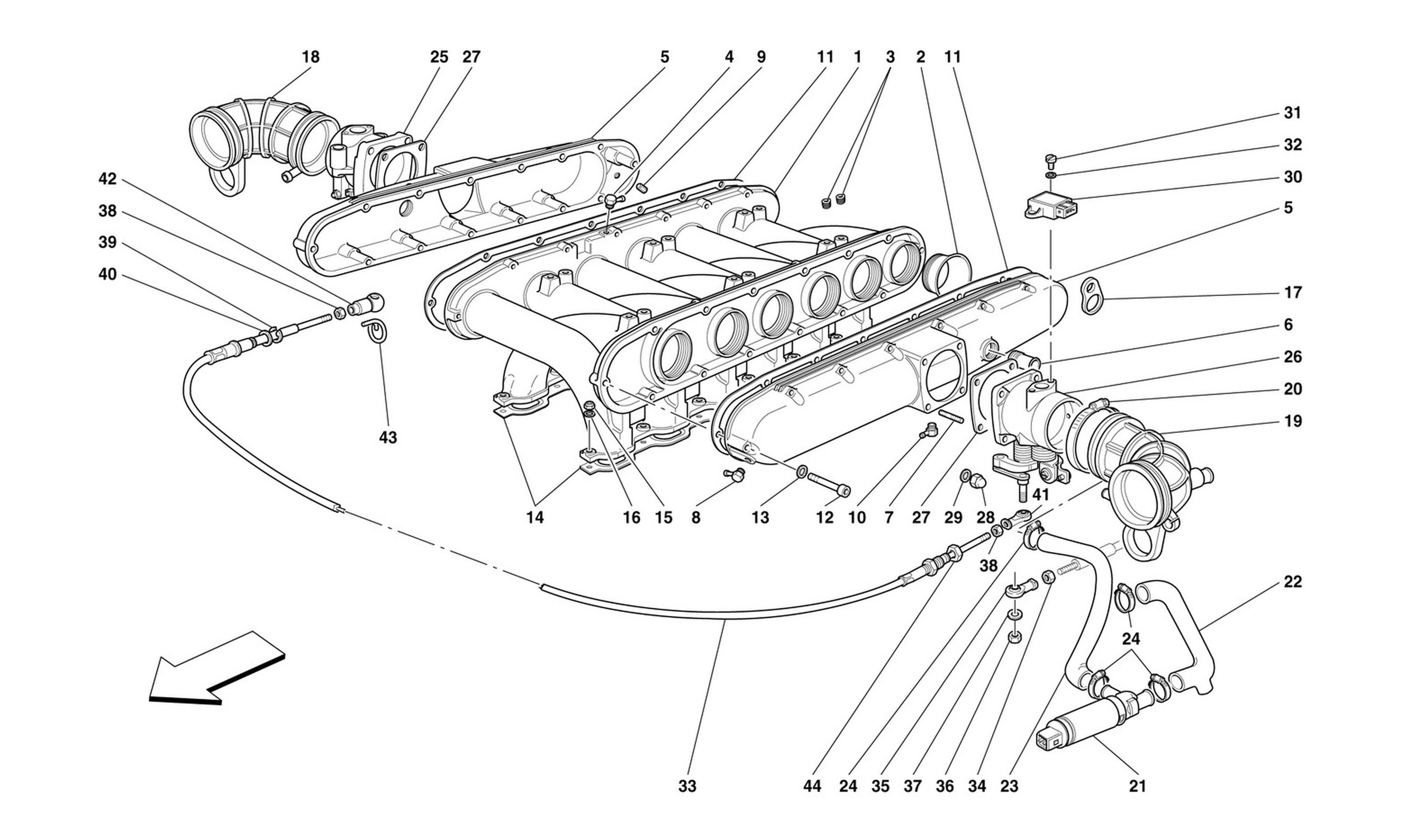 Schematic: Air Intake Manifolds
