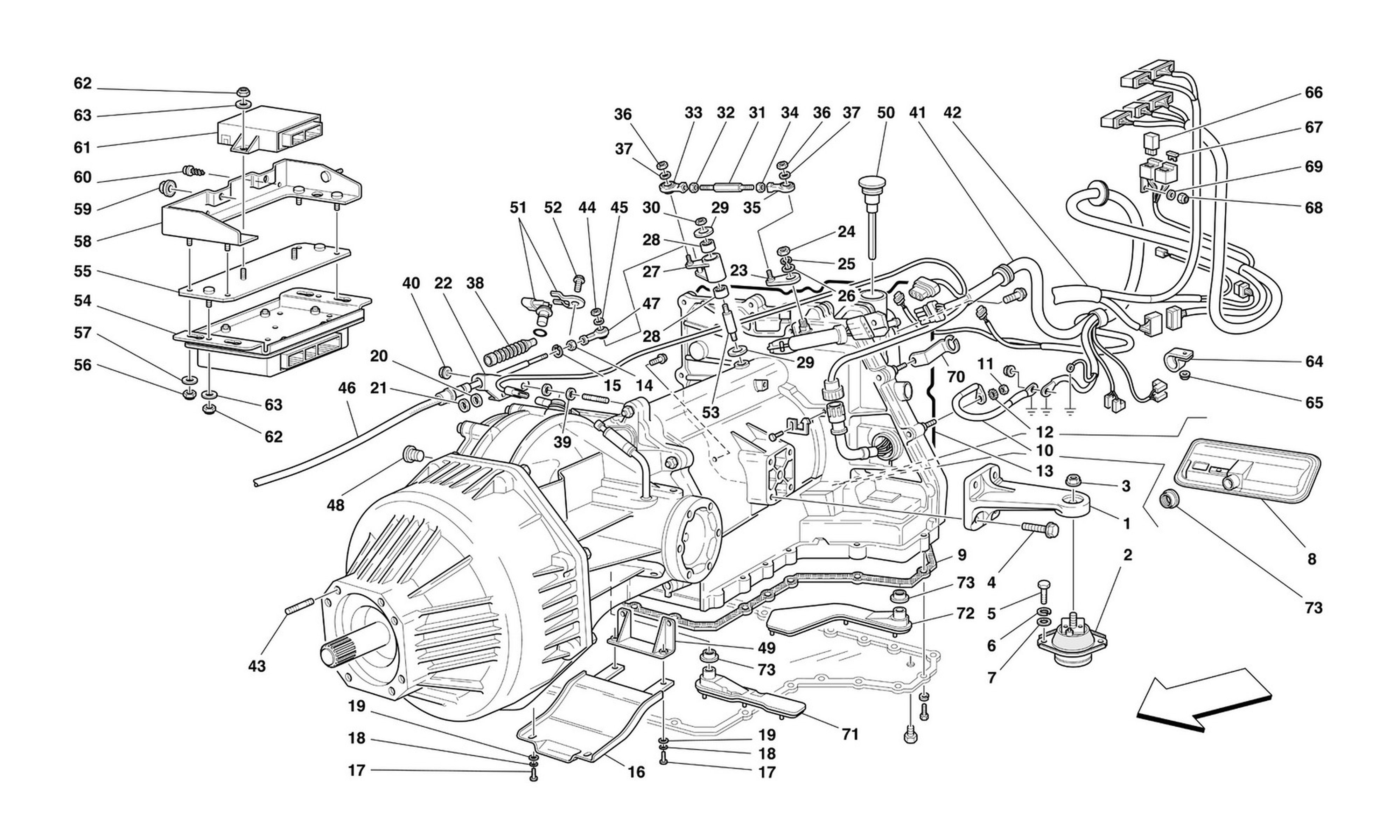 Schematic: Complete Gearbox -Valid For 456Mgta