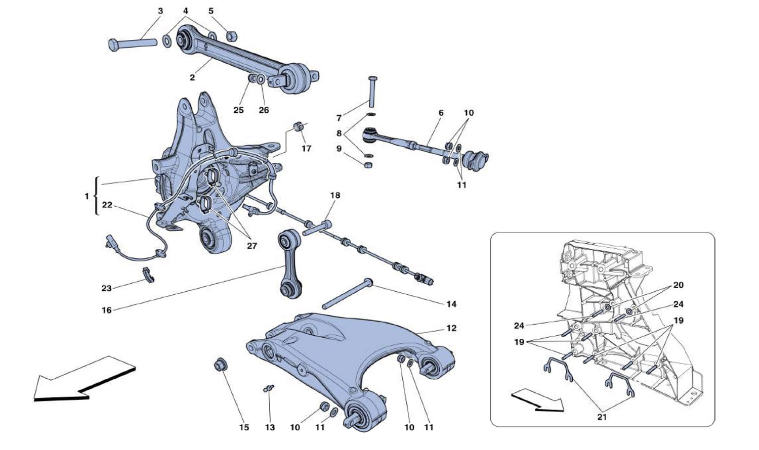 Schematic: Rear Suspension - Wishbones