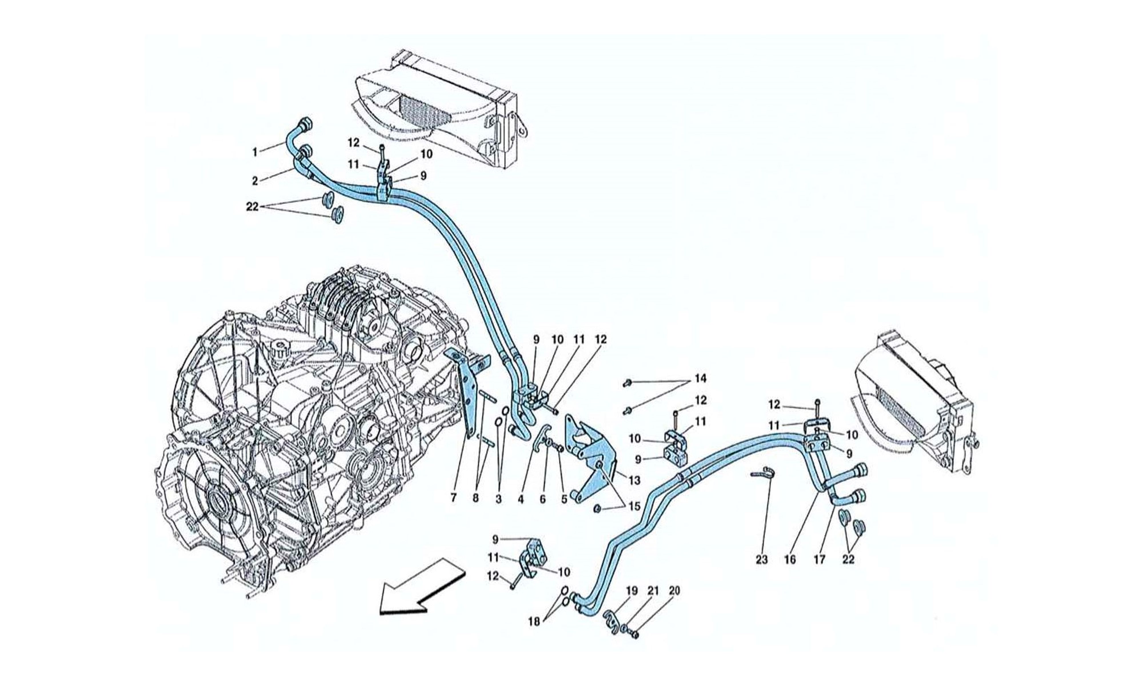 Schematic: Gearbox Oil Lubrication And Cooling System
