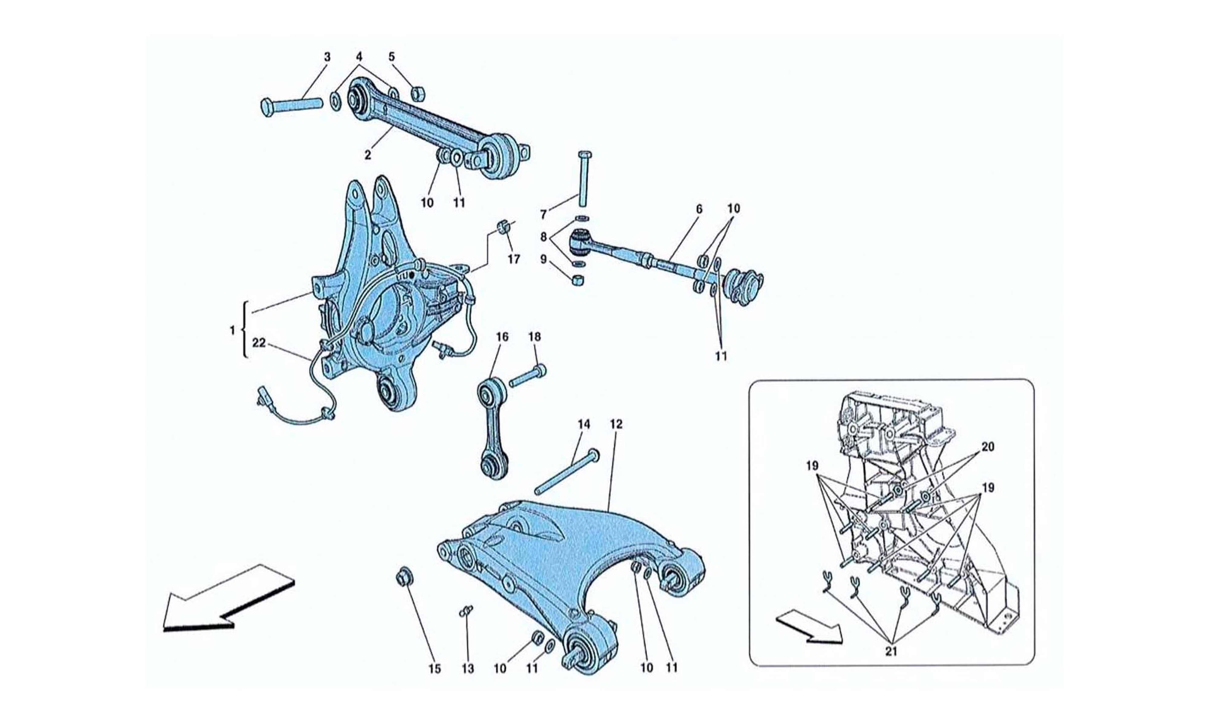 Schematic: Rear Suspension Arms