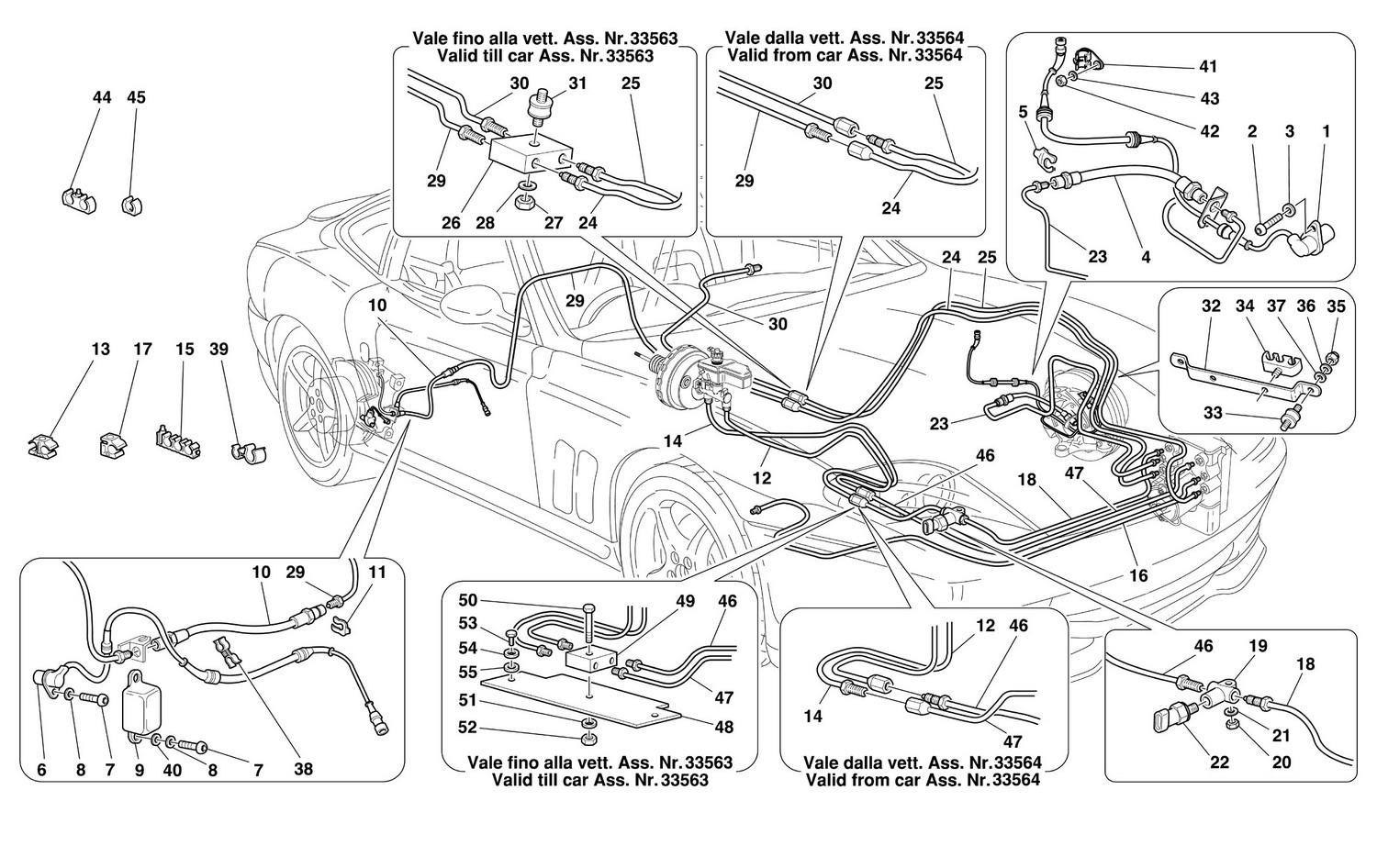 Schematic: Brake System -Valid For Rhd