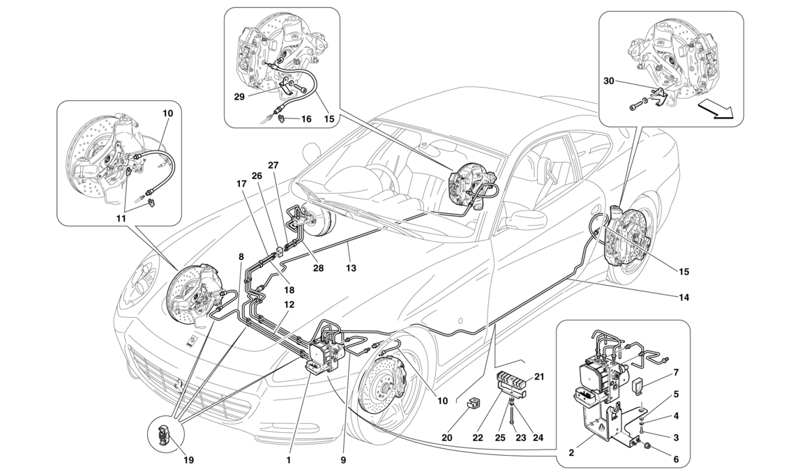 Schematic: Brake System -Valid For Rhd