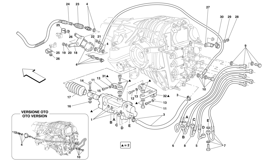 Schematic: F1 Clutch Hydraulic Control Applicable For F1