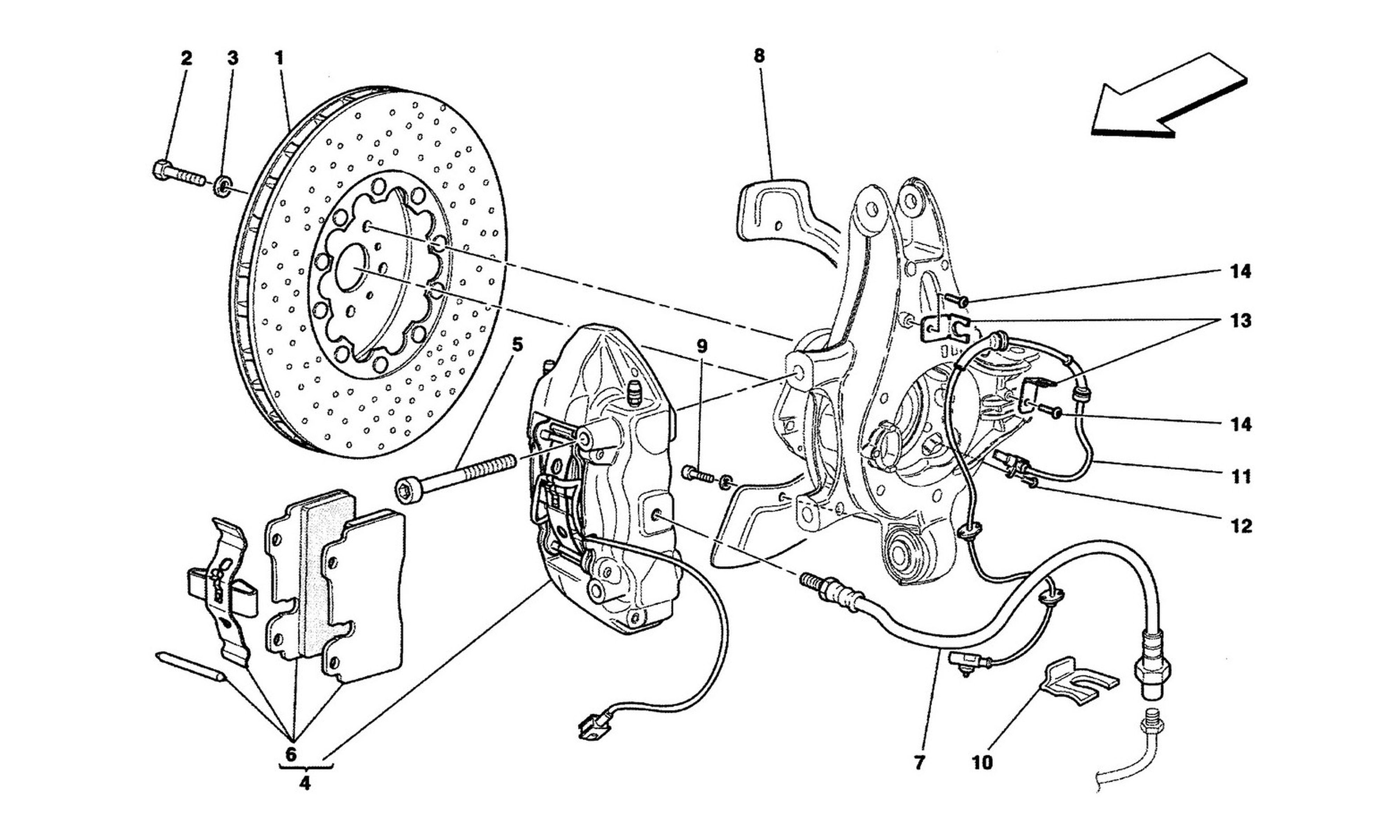 Schematic: Braking Devices On Rear Wheels