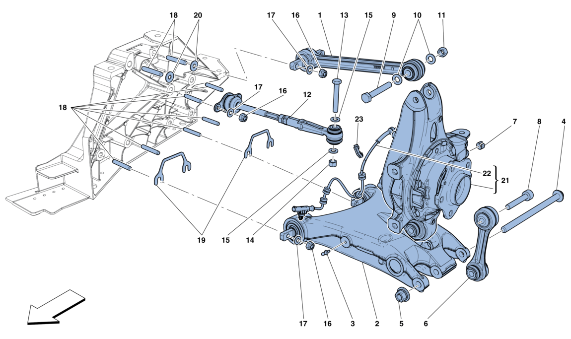 Schematic: Rear Suspension - Arms