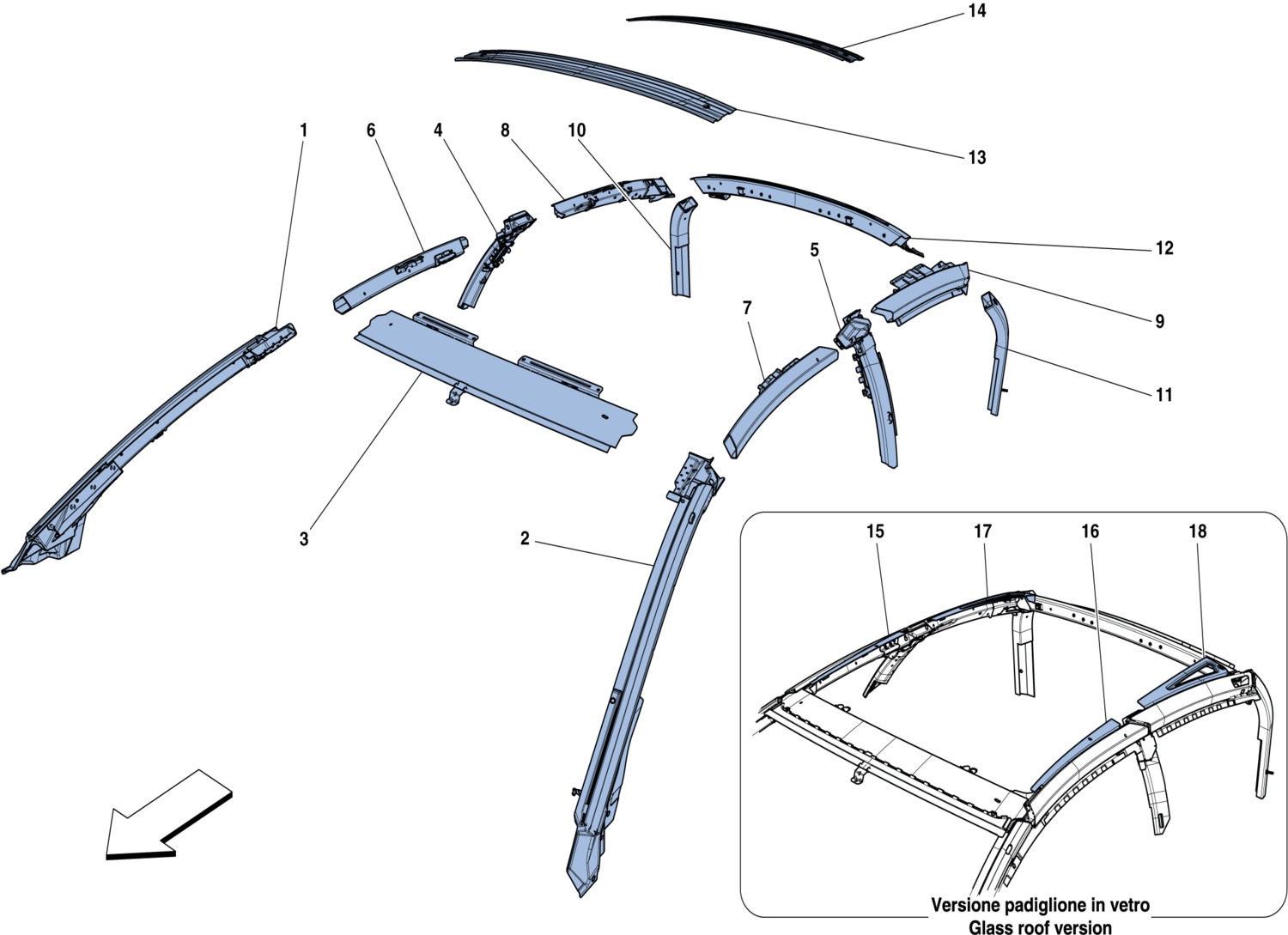 Greenhouse Classic Ferrari Parts Schematics