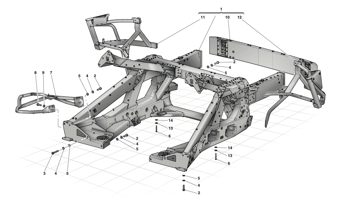 Schematic: Rear Subchassis