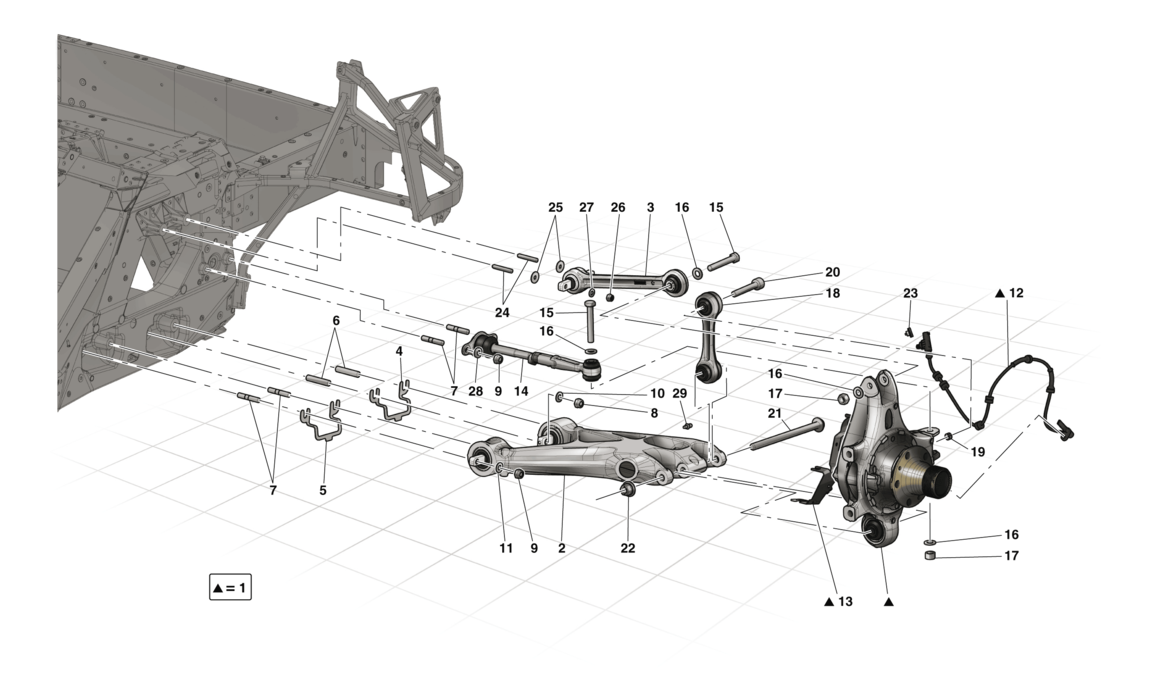 Schematic: Rear Suspension - Arms