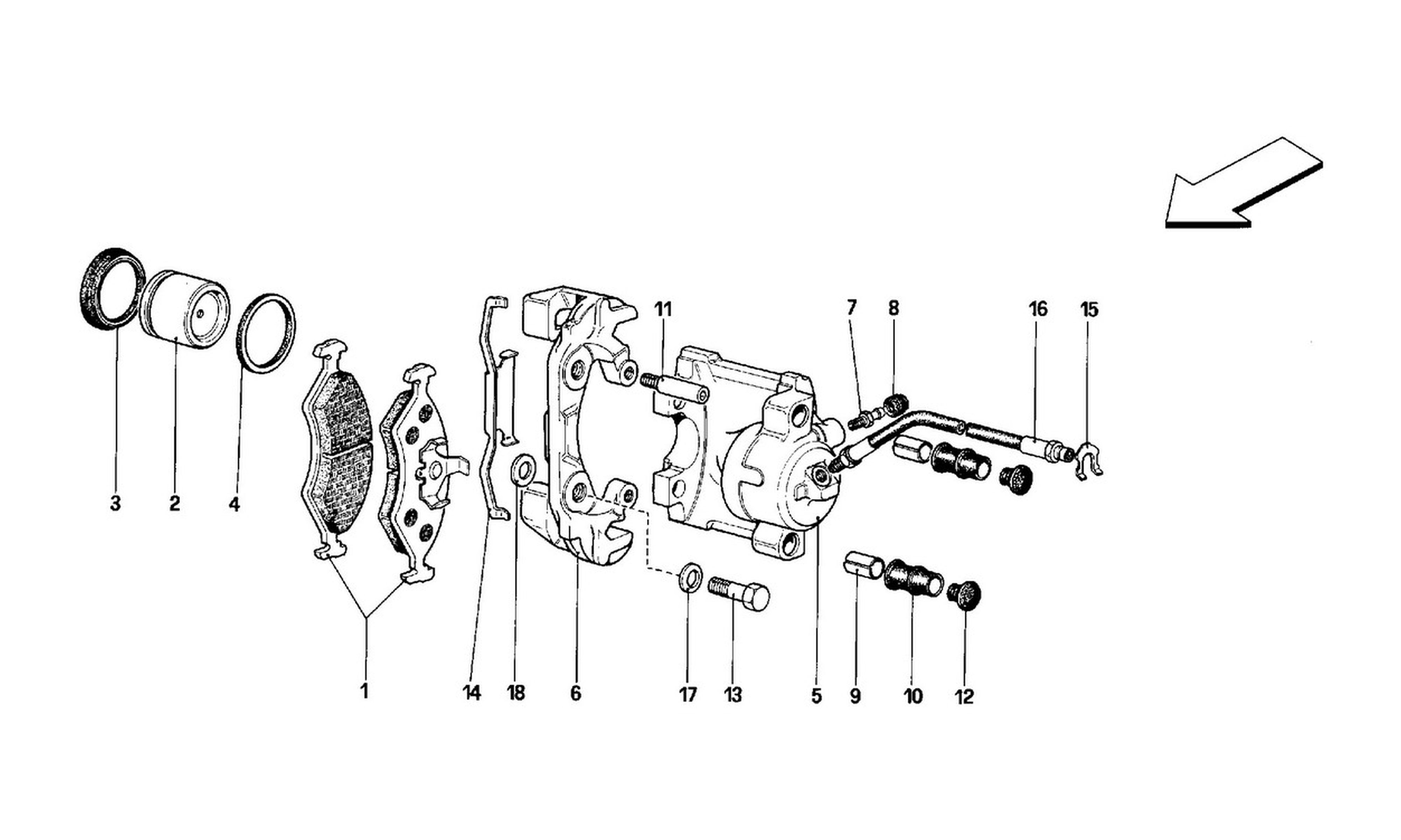 Schematic: Calipers For Rear Brakes