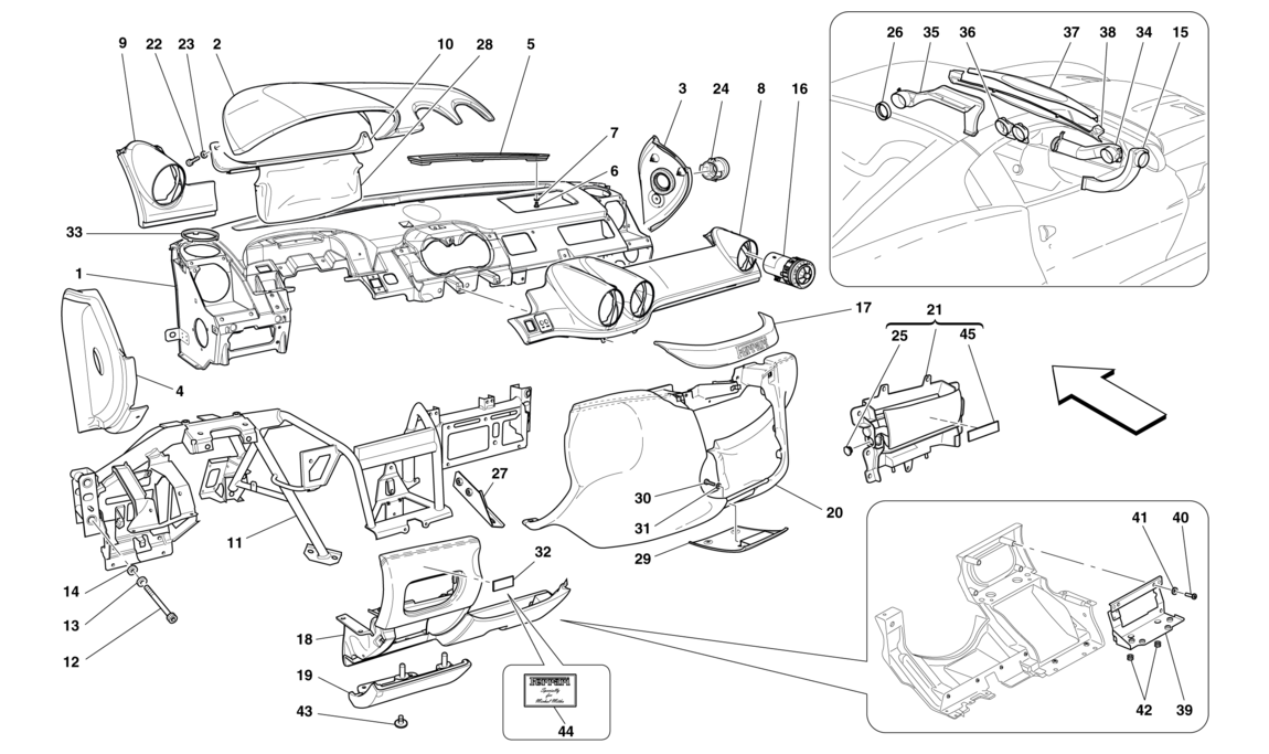 Schematic: Complete Front Seat And Seat Belts