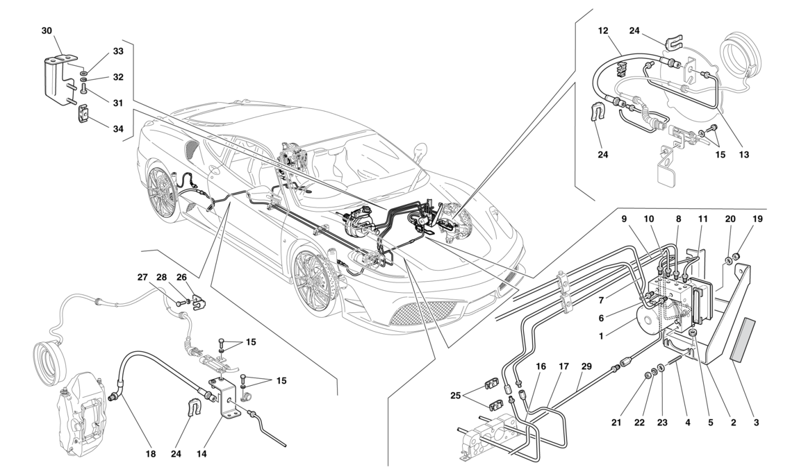 Schematic: Brake System -Applicable For Gd-