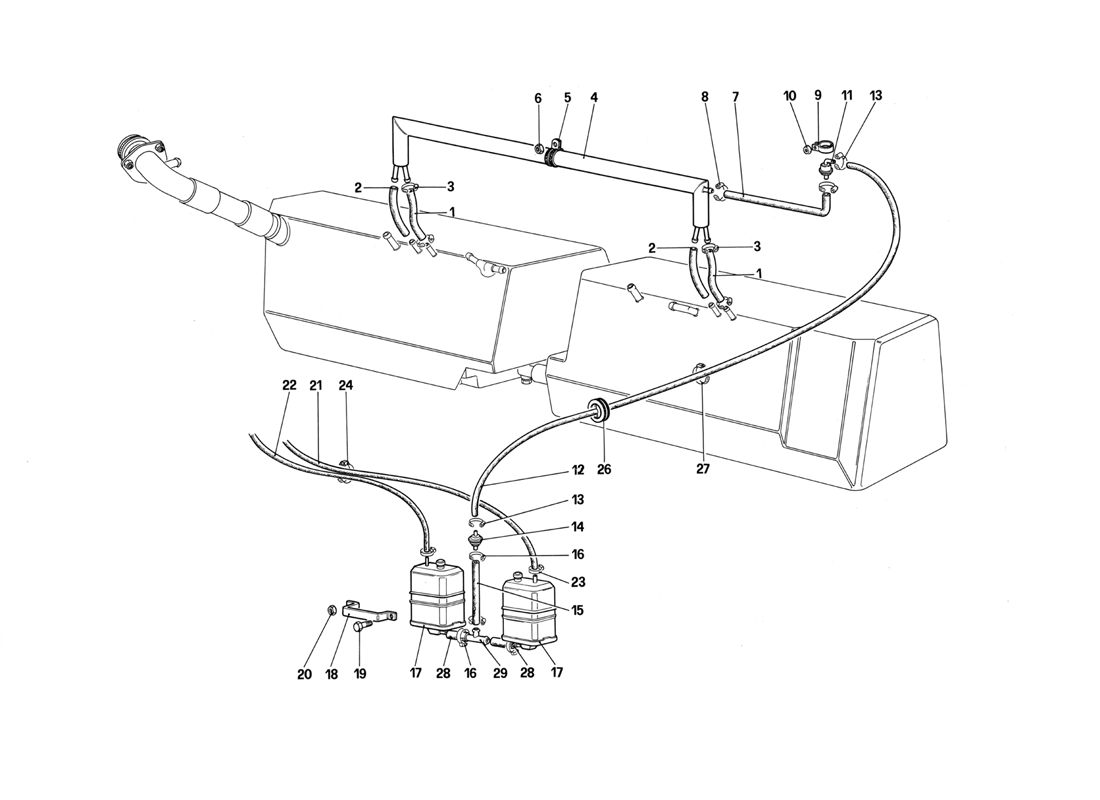 Schematic: Anti-Evaporative Emission Control System (For U.S. And Sa)